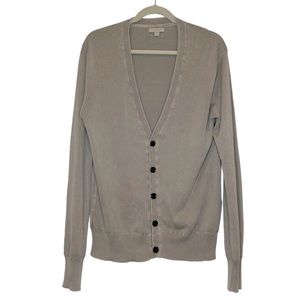 Burberry Brit 100% cotton luxury soft lightweight V Neck cardigan size small